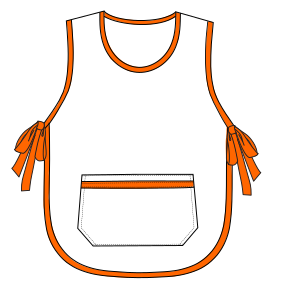 Fashion sewing patterns for UNIFORMS One-Piece Aprons 7536